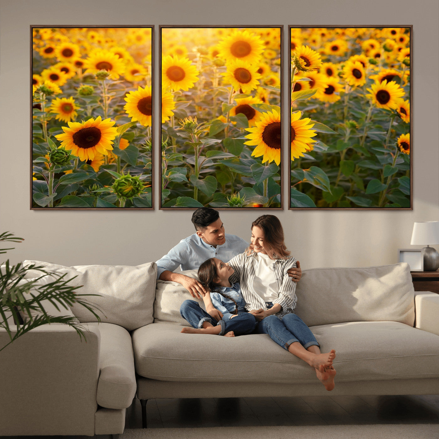 Sunflower Sunshine Wall Art Canvas Print