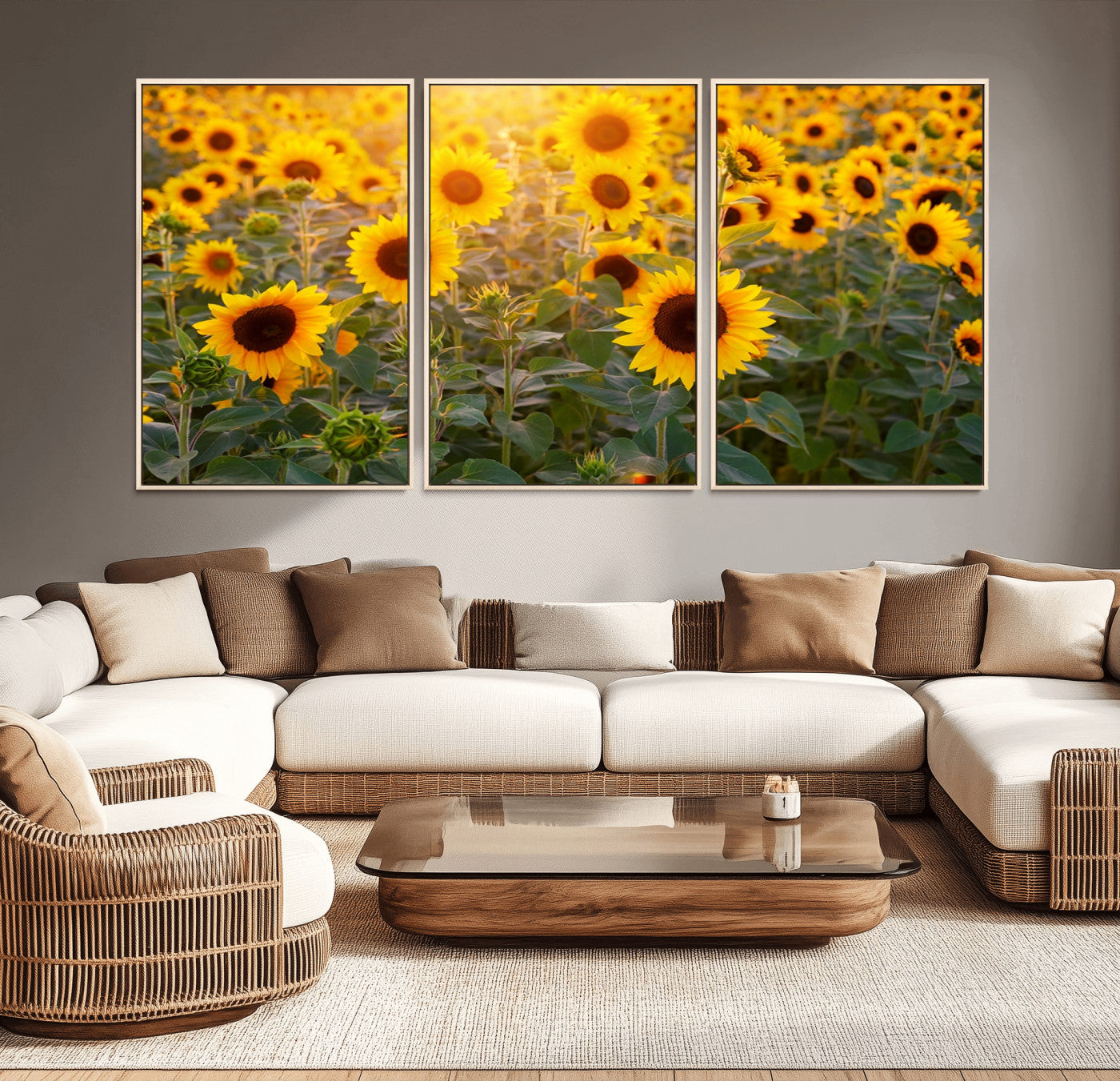 Sunflower Sunshine Wall Art Canvas Print