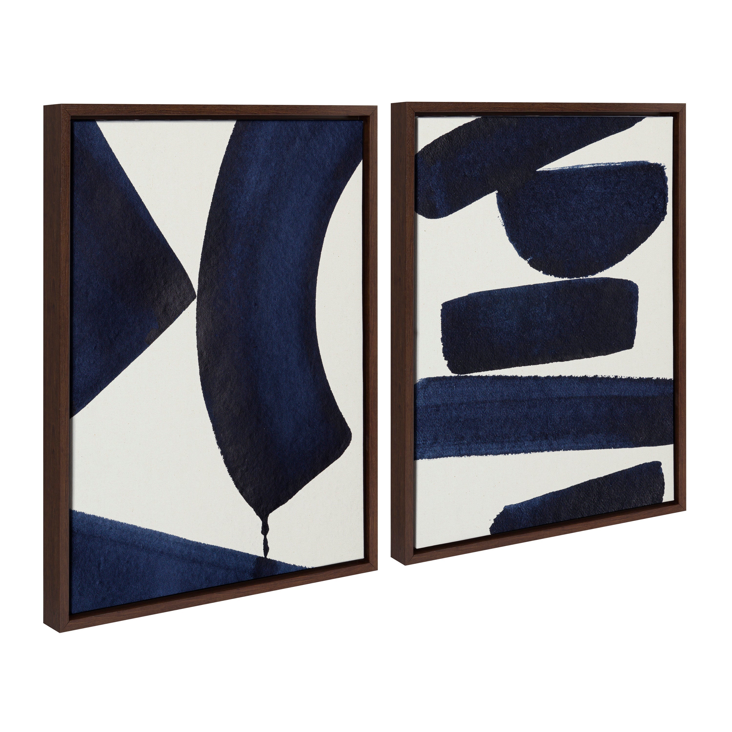 Sylvie Japandi 3 and Japandi 26 Framed Canvas Art Set by Rocket Jack