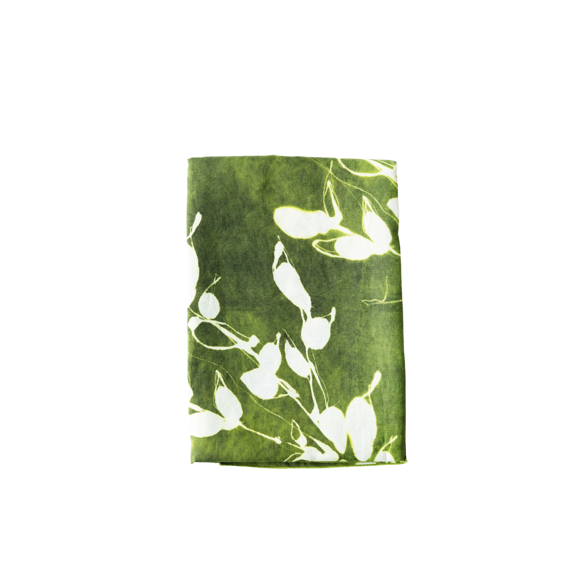 Porto Print Olive Linen Tablecloth | Rectangle & Round | Goldie Home