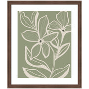 Delicate Flowers with Veins by Nikita Jariwala Framed Wall Art Print