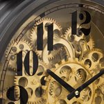 Black and Brass Gear Table Clock