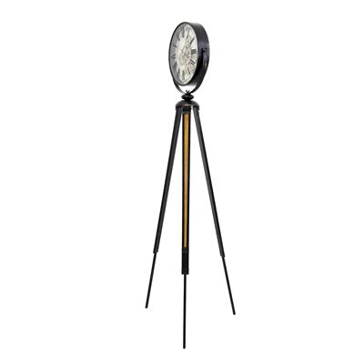 Tripod Vintage Gear Clock