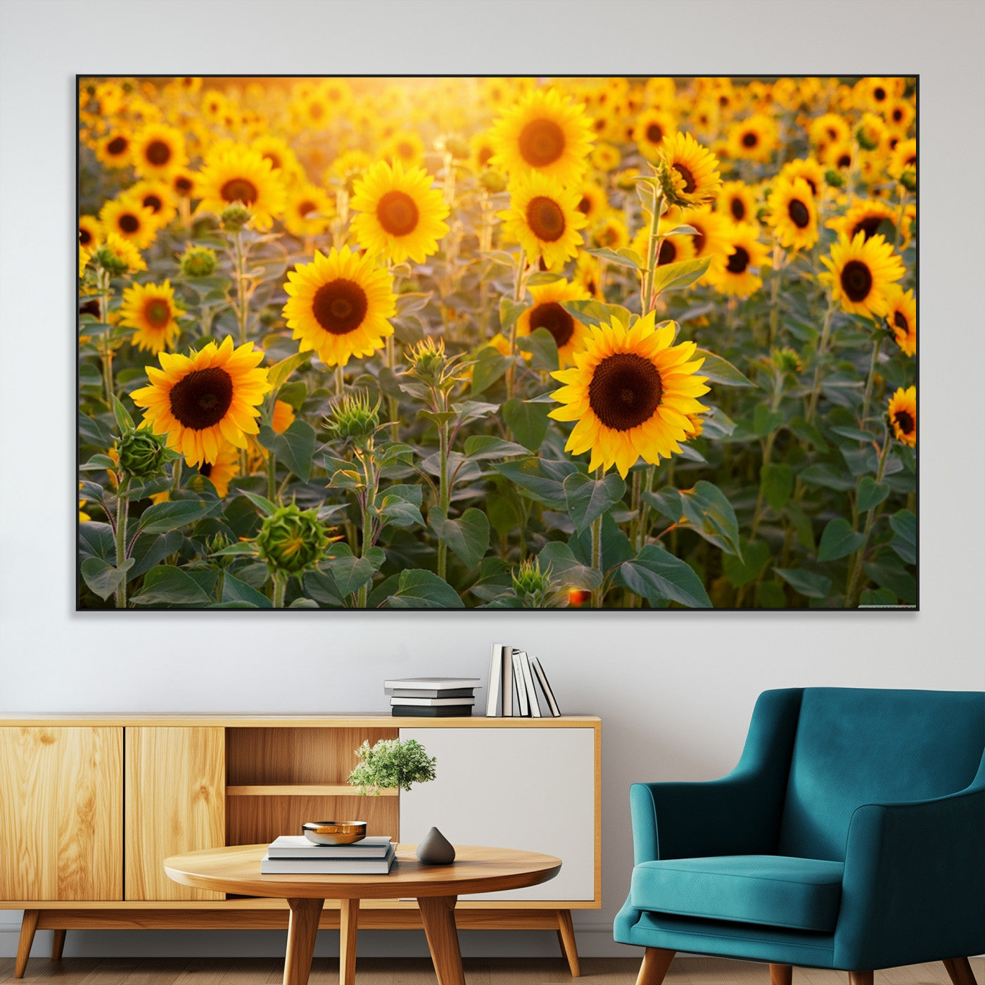 Sunflower Sunshine Wall Art Canvas Print