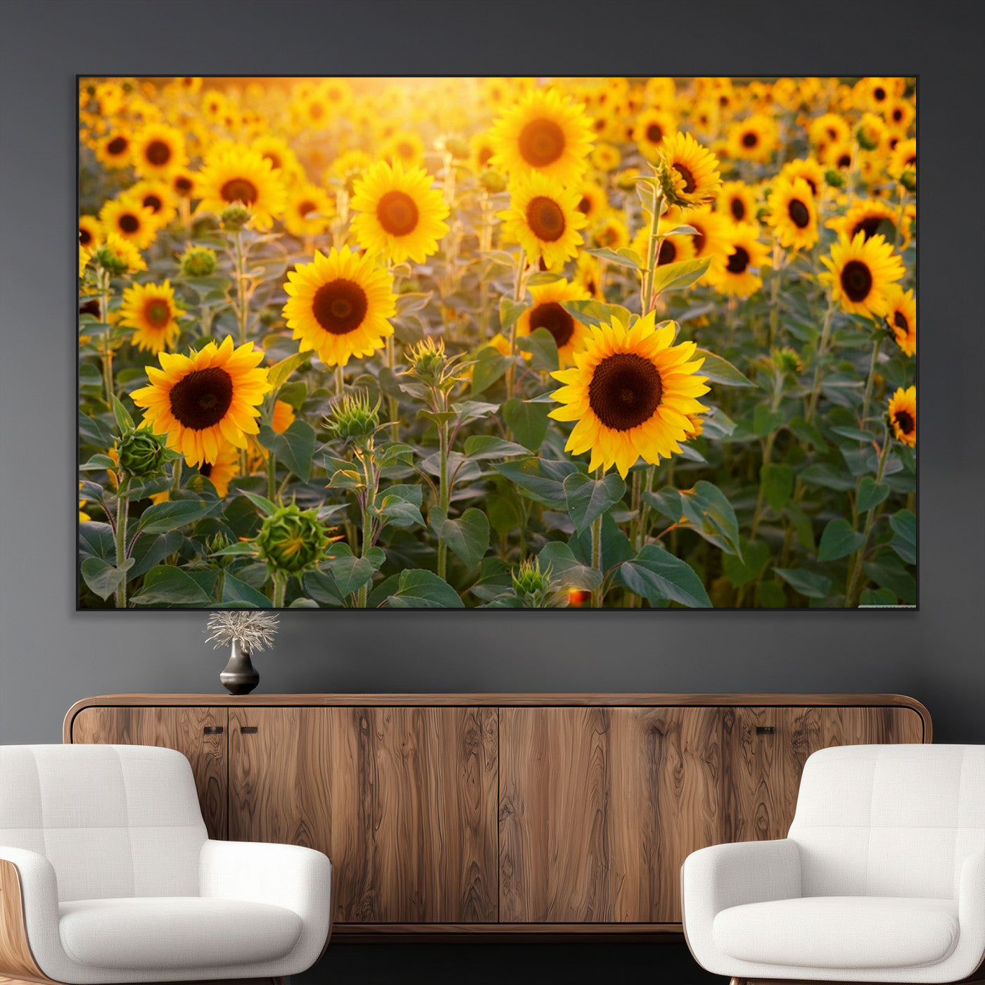 Sunflower Sunshine Wall Art Canvas Print