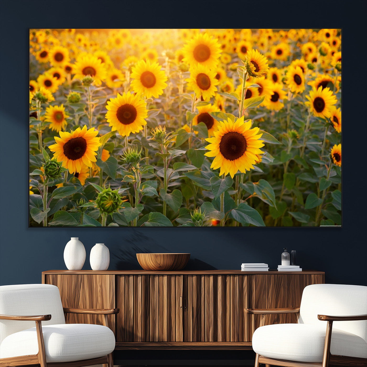 Sunflower Sunshine Wall Art Canvas Print