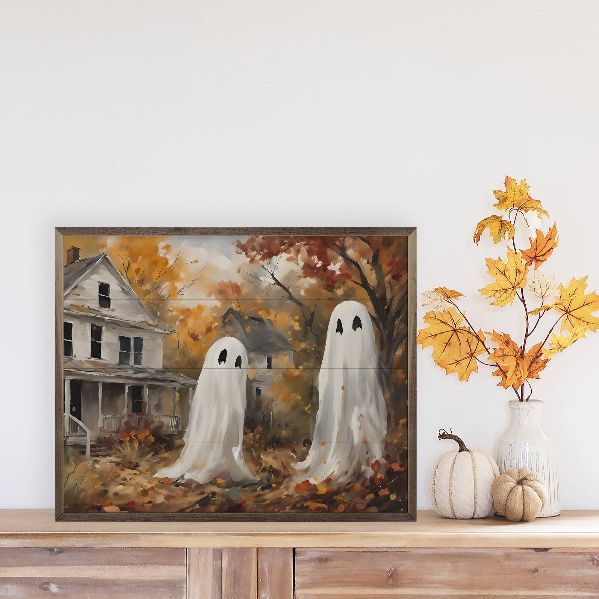 Two Ghost Companions: 10 x 8 x 1.5