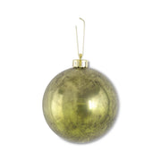 5 Inch Green Mercury Shatterproof Round Ornament