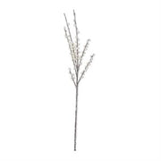 33 Inch Iced White Berry Stem