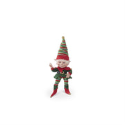 15 Inch Red & Green Posable Christmas Elf
