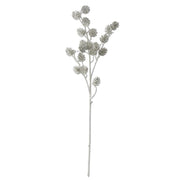 Silver Glittered Pinecone Spray - 30.5 Inch