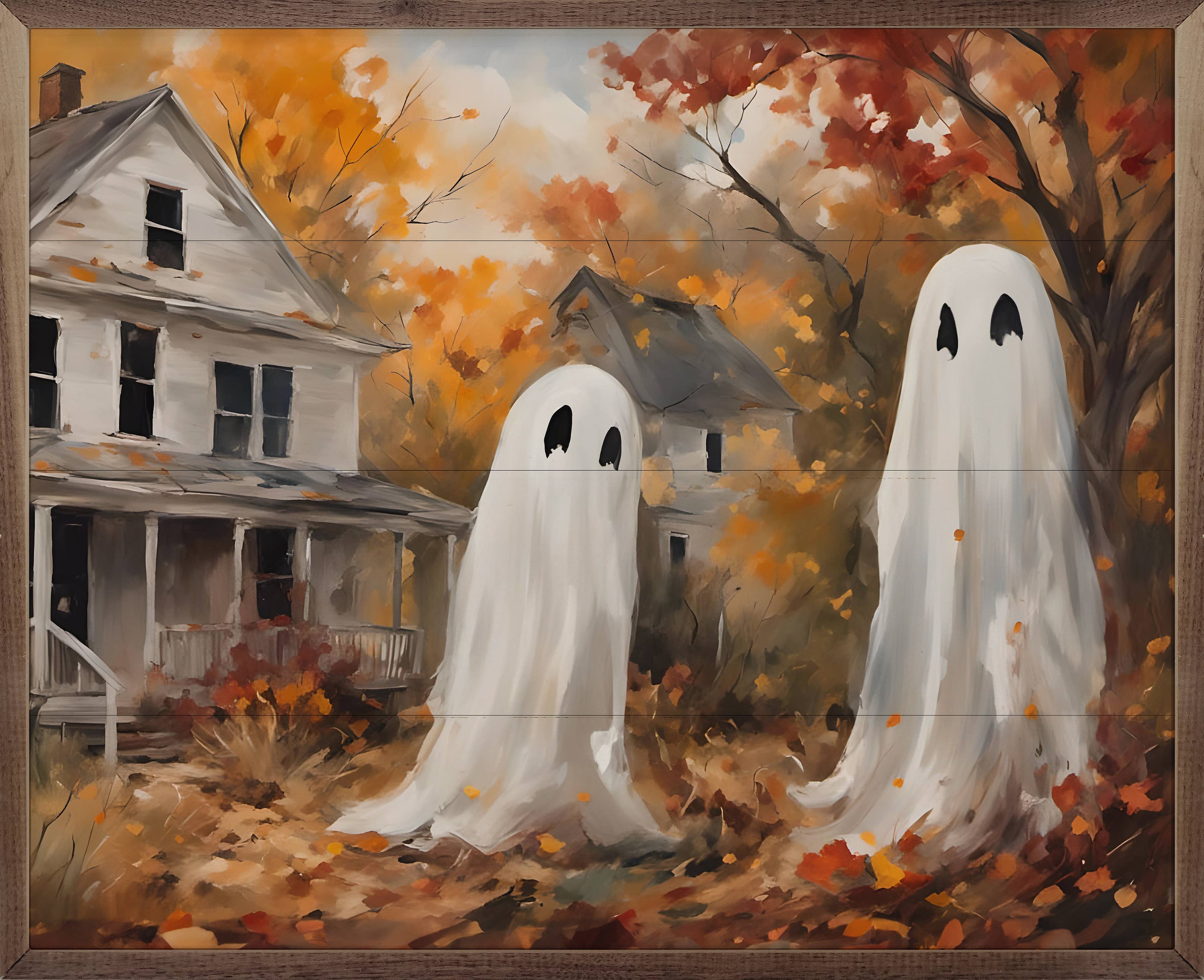 Two Ghost Companions: 10 x 8 x 1.5