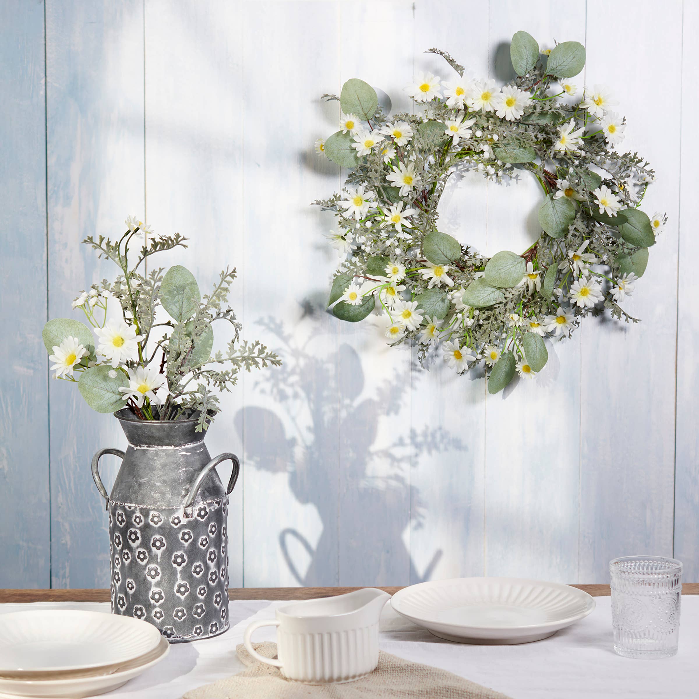 Daisy Mix Wreath