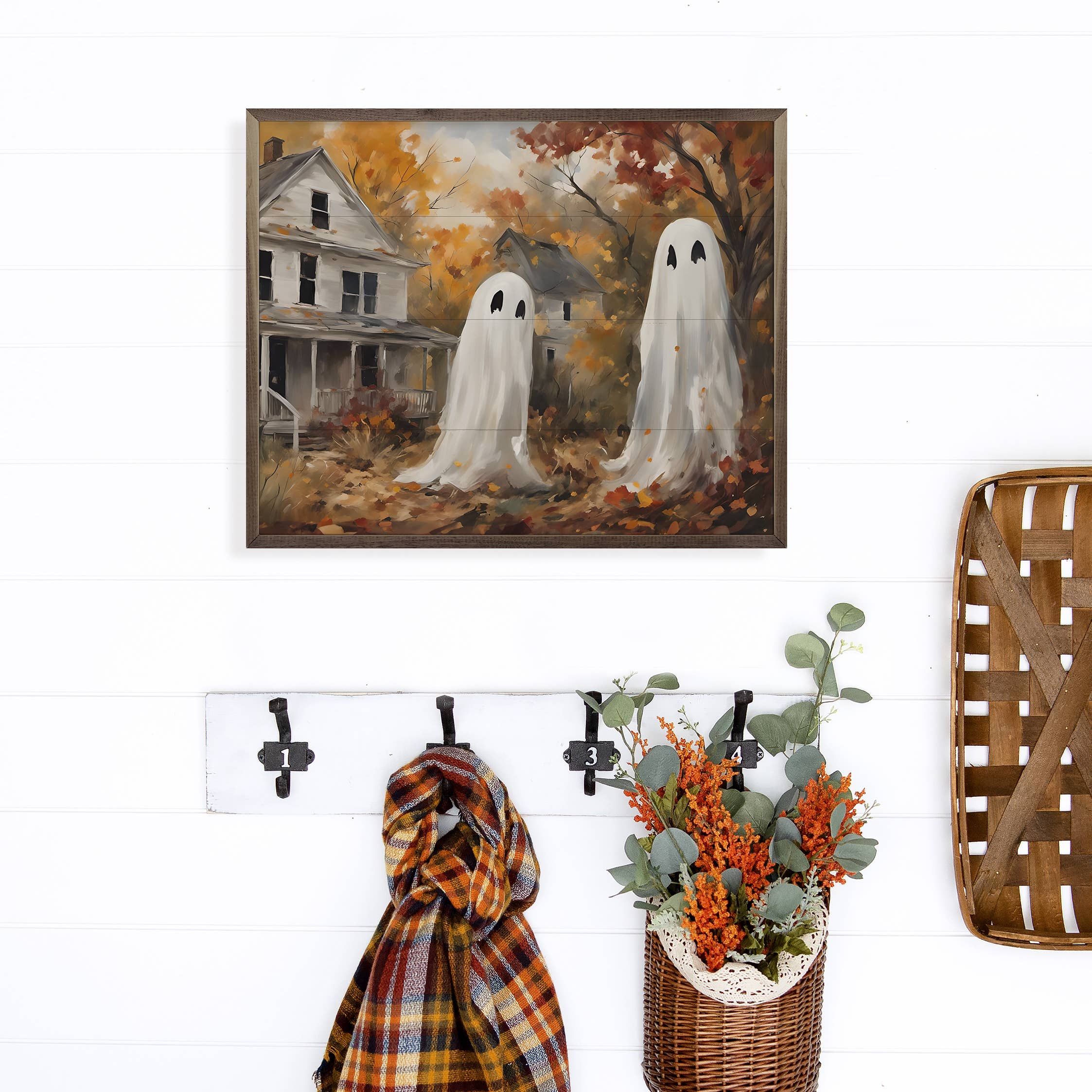 Two Ghost Companions: 10 x 8 x 1.5