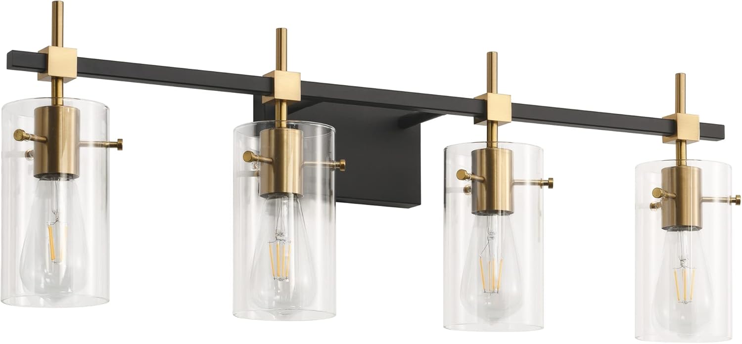 Vintage Vanity Lights with Glass Shade