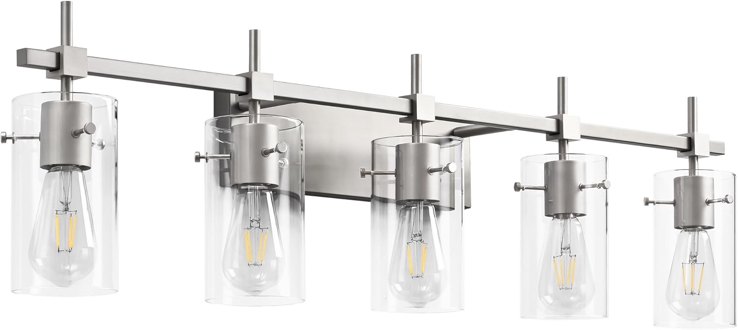 Vintage Vanity Lights with Glass Shade