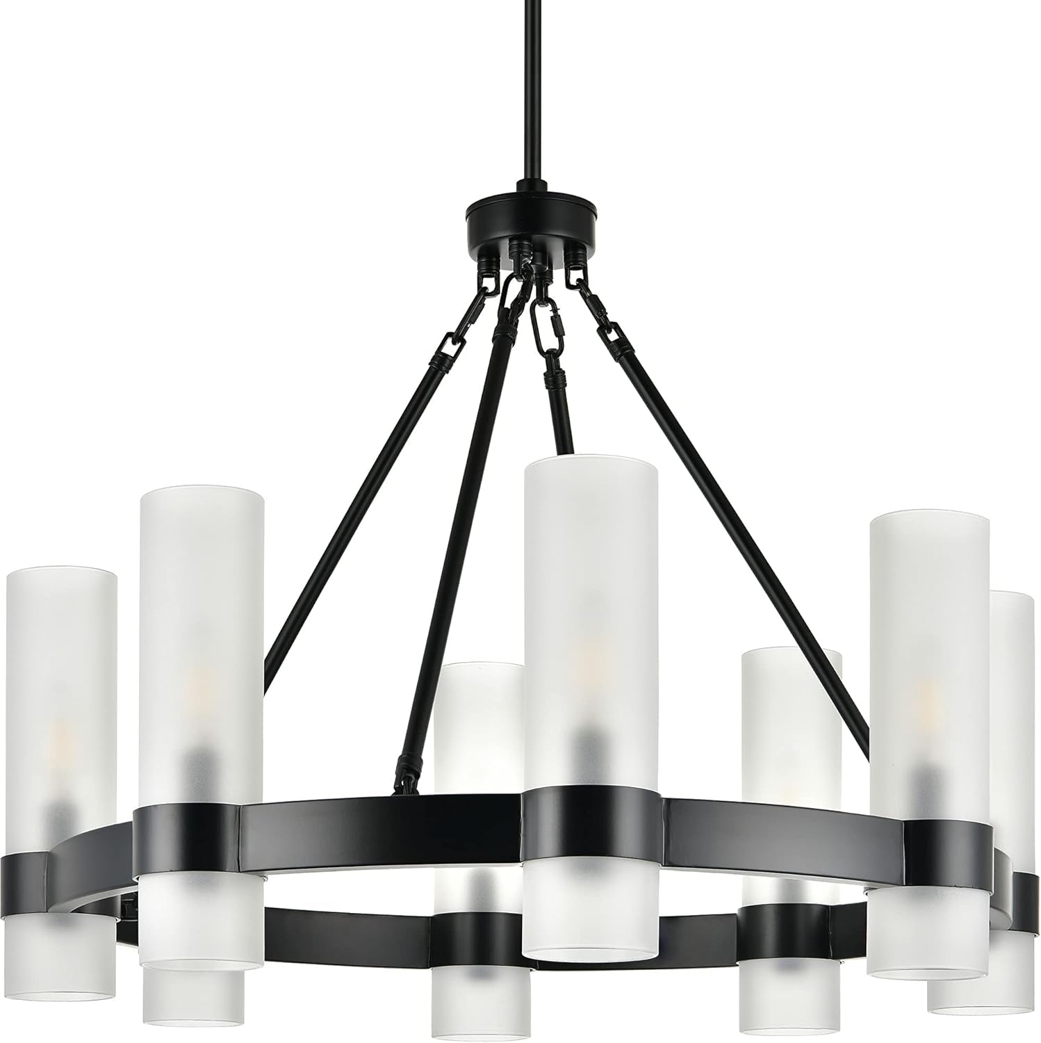 Small Wagon Wheel Chandelier