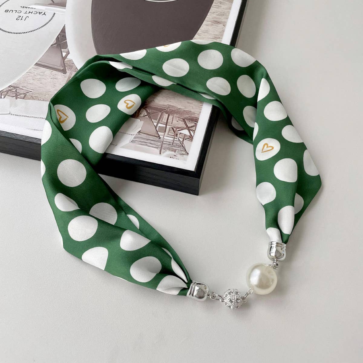 Magnetic Silk Scarf Necklace – Elegant Neck Wrap_CWASC0752: TYPE7 / (OS) 3