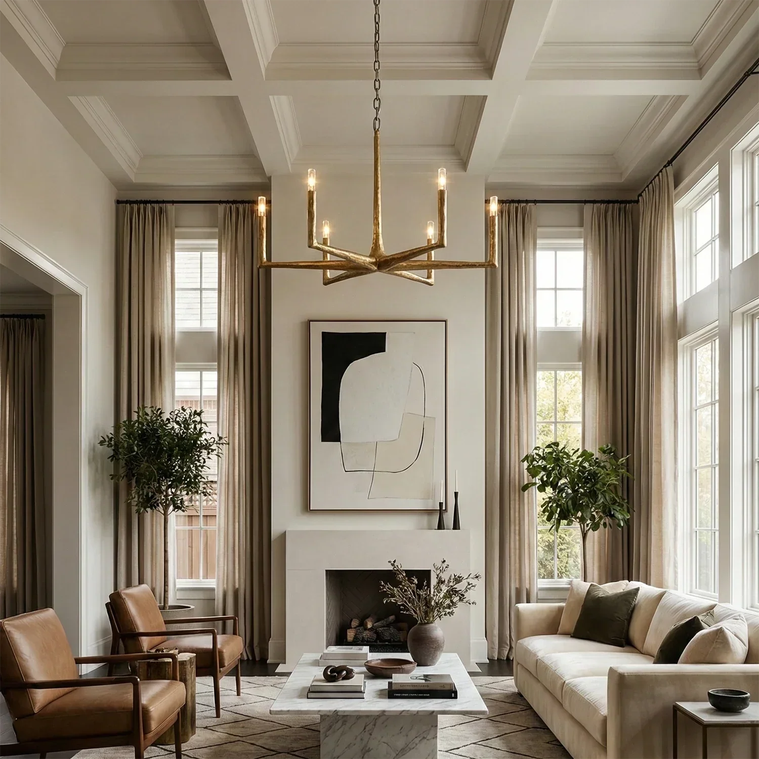 Avarit Forged Round Chandelier