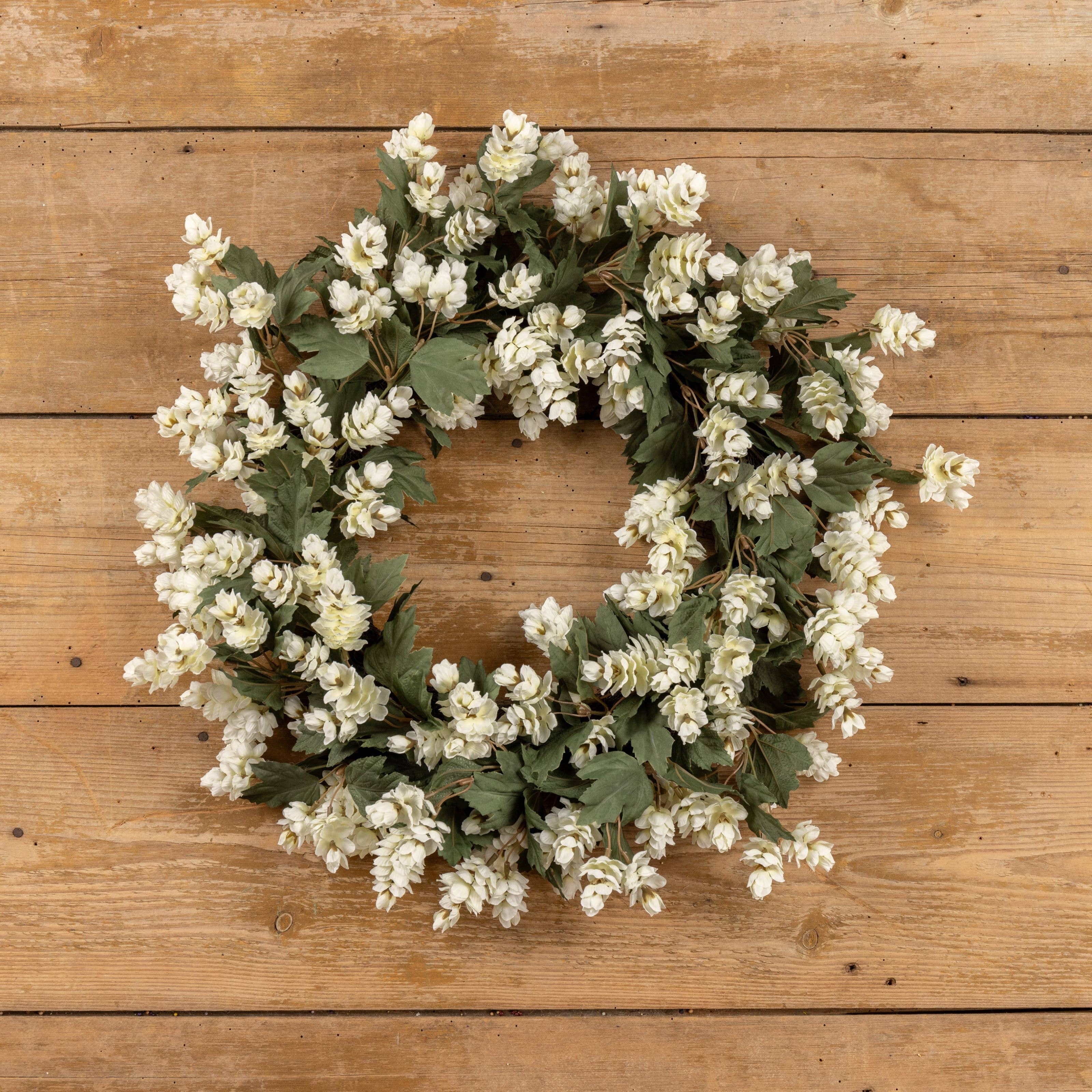 24" CREAM HOPS WREATH