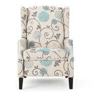 Westeros Wing Back Fabric Upholstered Recliner