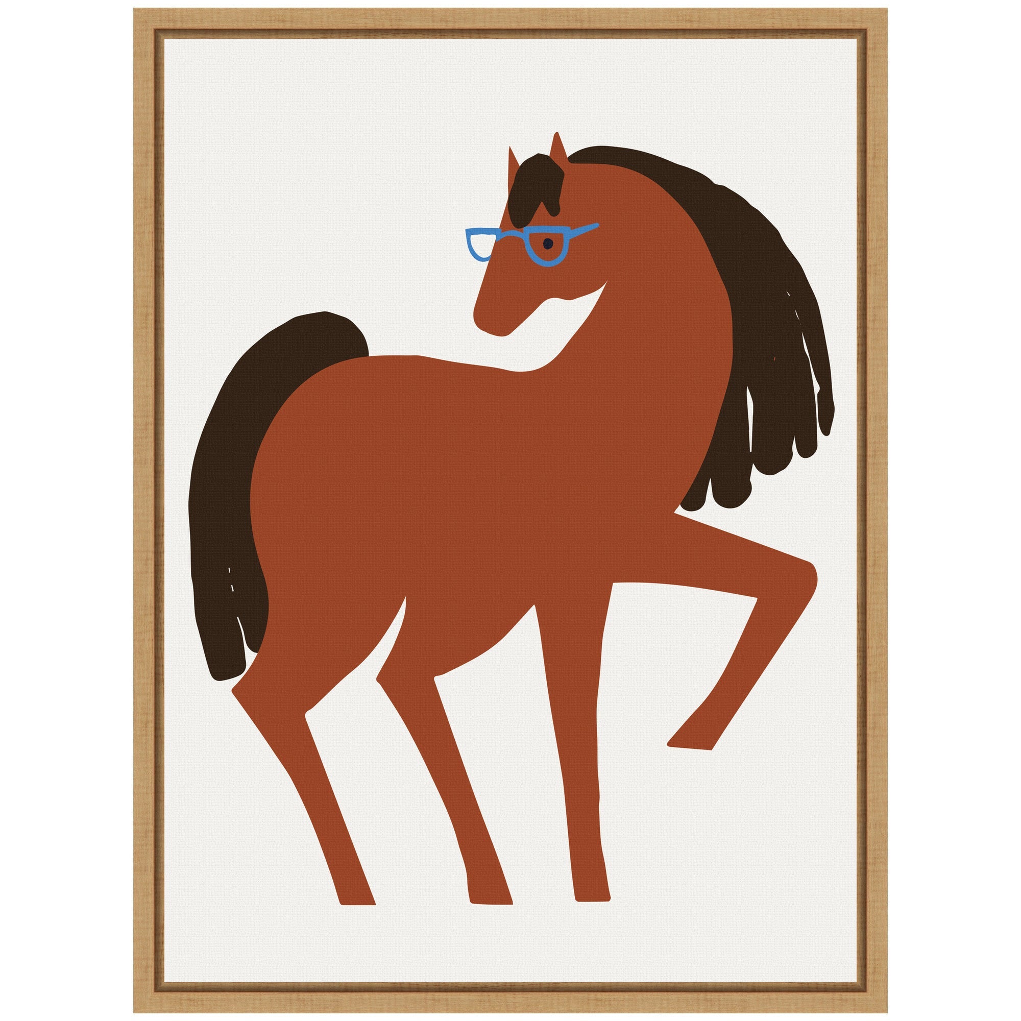 Sylvie Farm Horse Framed Canvas by Hannah Beisang
