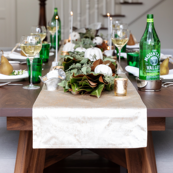 Reversible Metallic Grain Table Runner