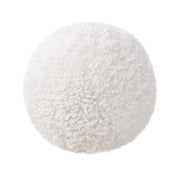Home Ayla 9" Round Sphere Accent Ball Throw Pillow White