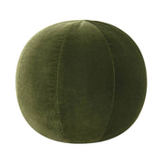 Luna 12" Round Sphere Accent Ball Throw Pillow: Olive Green