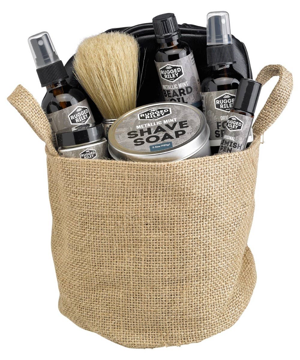 Men's Metallic Mint Gift Basket