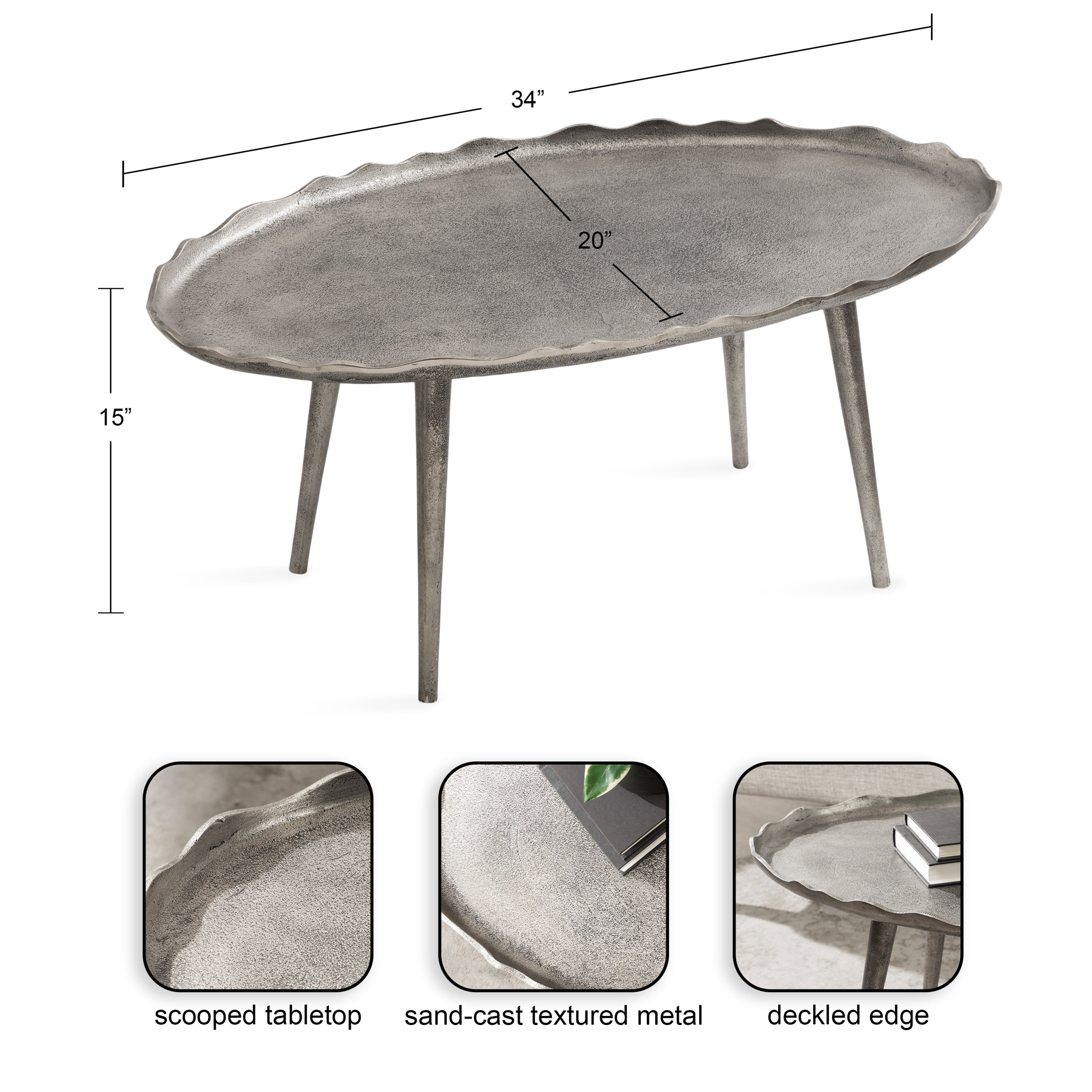 Alessia Oval Coffee Table