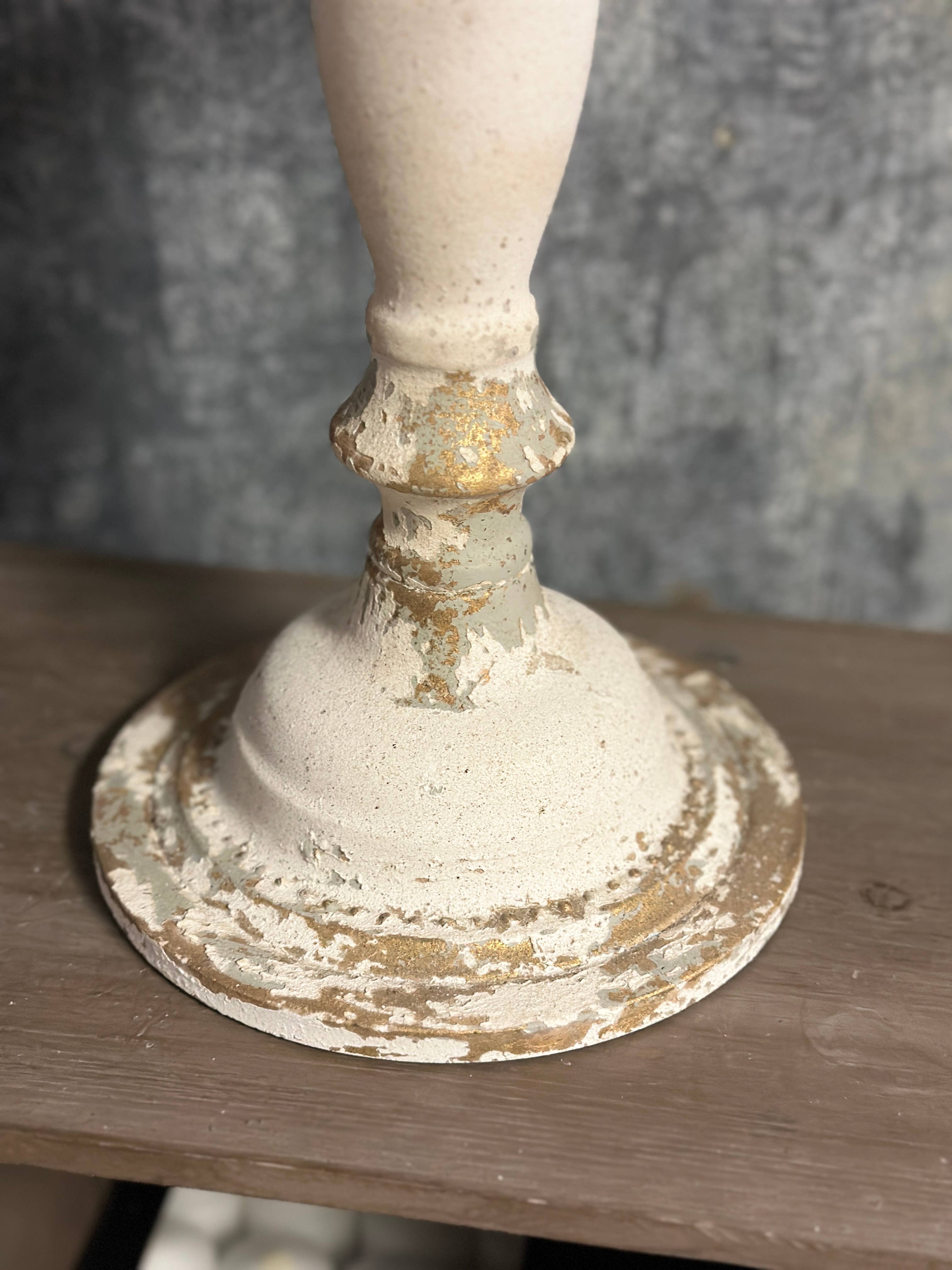 13-Candle Iron Candelabra: White