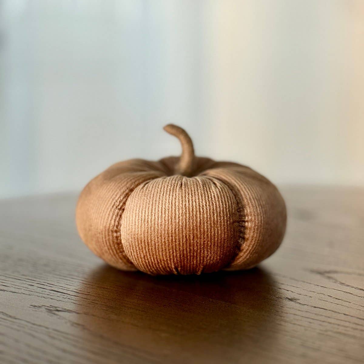 Lrg. Tan Corduroy Pumpkin