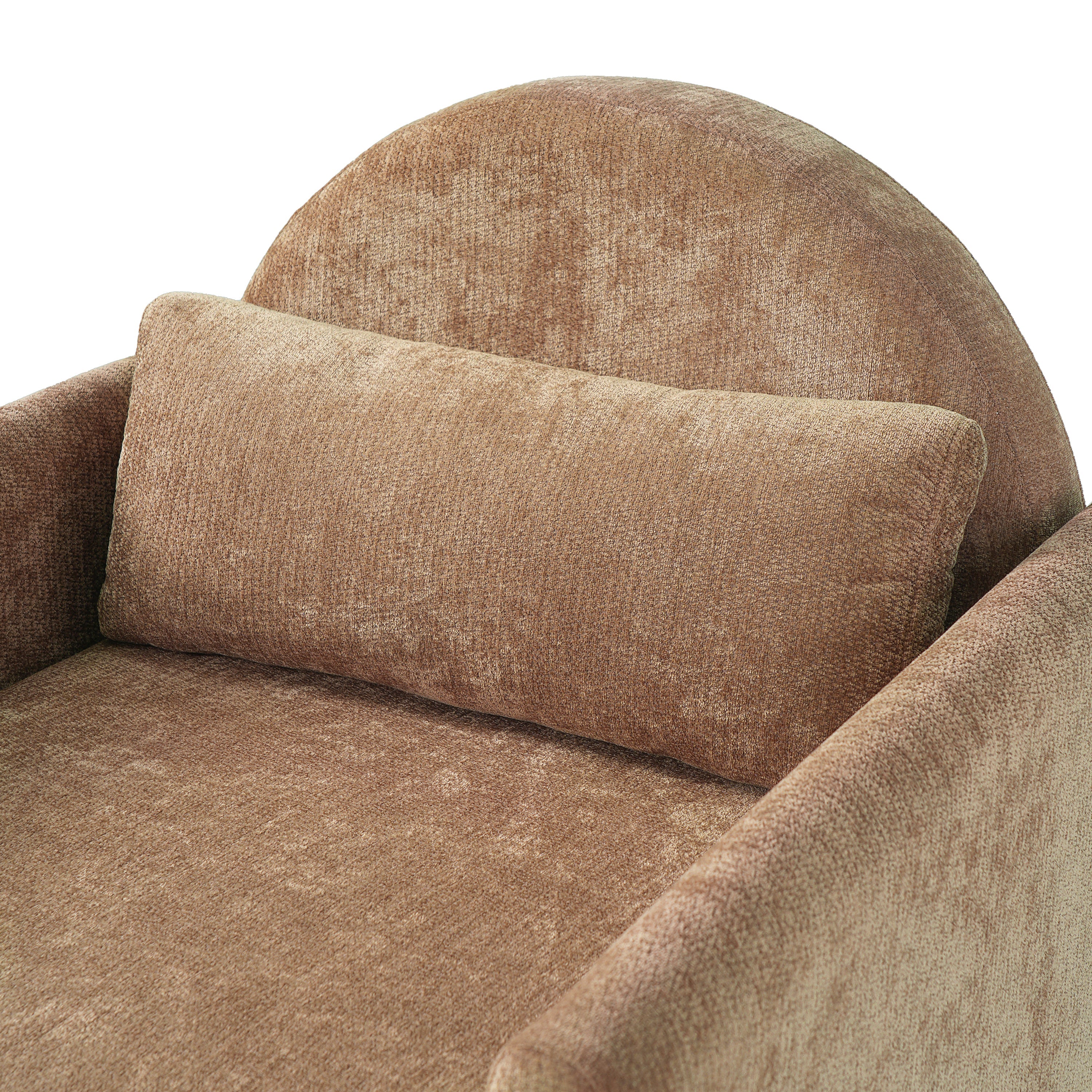 Coffee Pet Friendly Accent Chair with Hidden Pet Nook