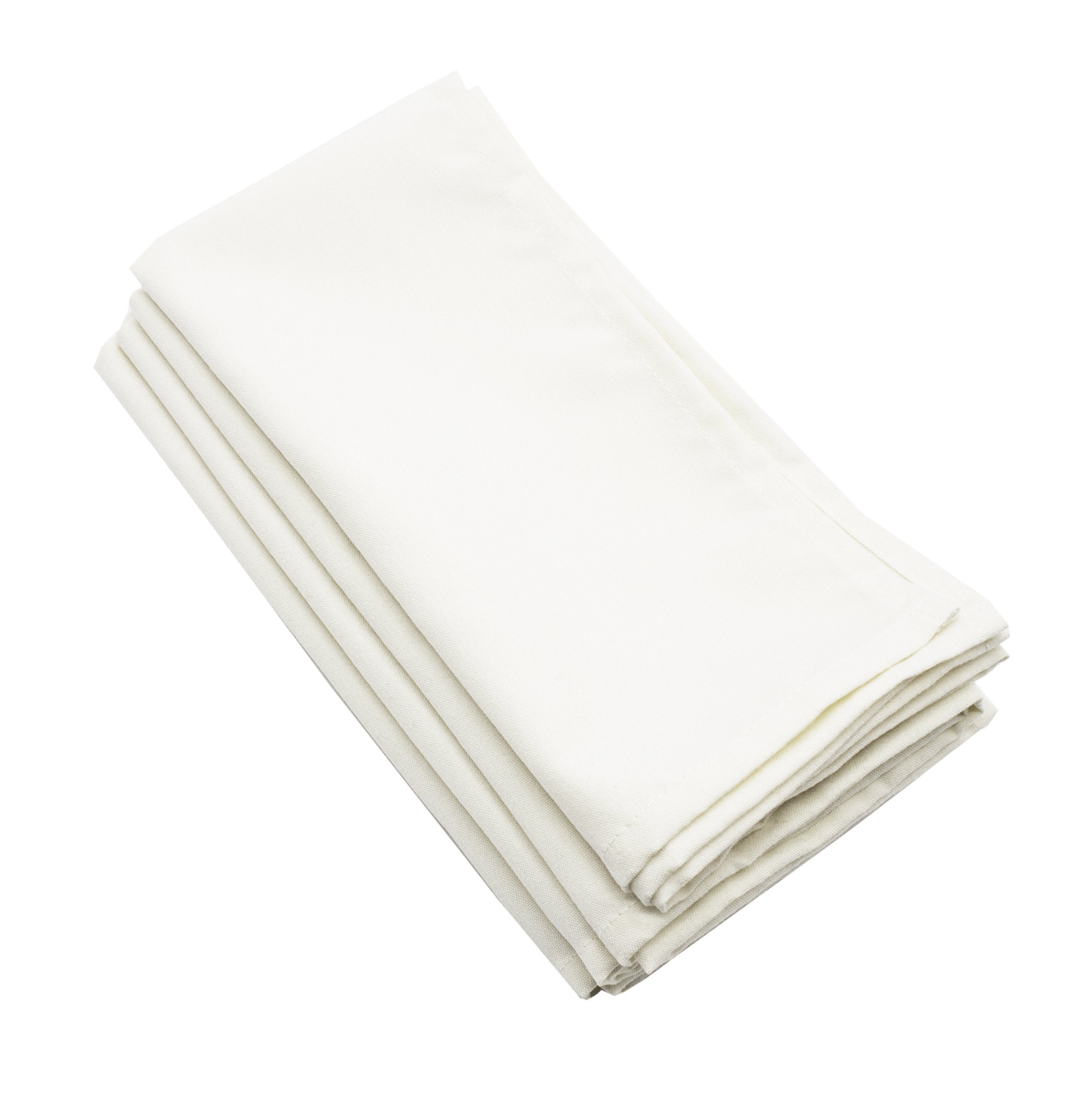 Fennco Styles Classic Solid Design Napkins, 20-inch Square, Set of 4