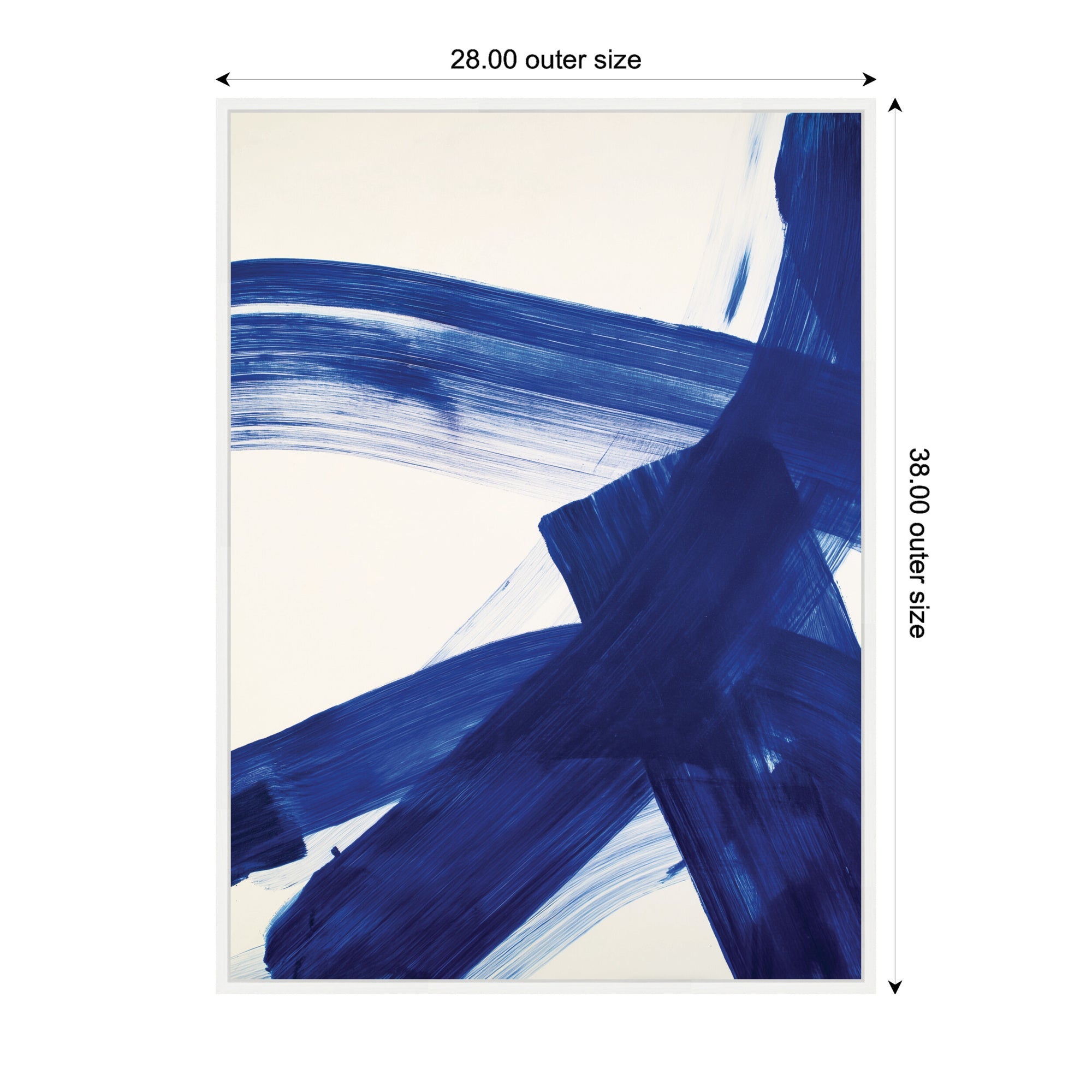 Colbalt Mark No. 2 by Amy Lighthall Framed Canvas Wall Art Print