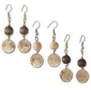 Wood Bead Earrings (3 Colors)