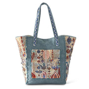 Blue Canvas Boho Bag