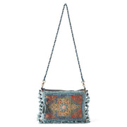 Coral Teal Boho Crossbody