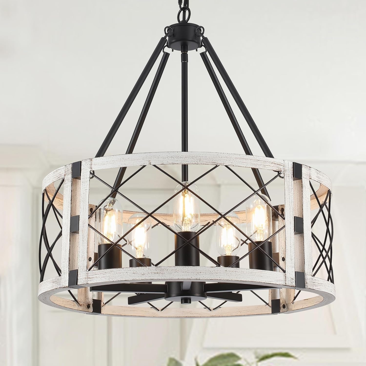 Farmhouse Round Chandelier