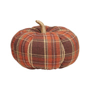 XL Harvest Plaid Fall Fabric Pumpkin
