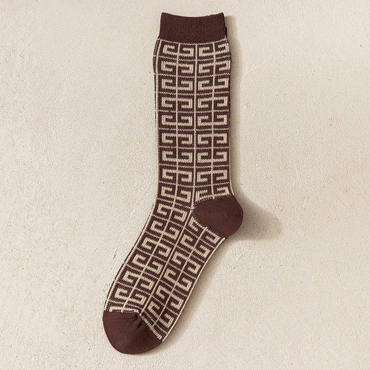 NEW AUTUMN COTTON WOMEN'S MID-CALF SOCKS_CWMS1110: TYPE2 / (OS) 1