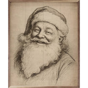 Santa Claus Linocut: 8x10