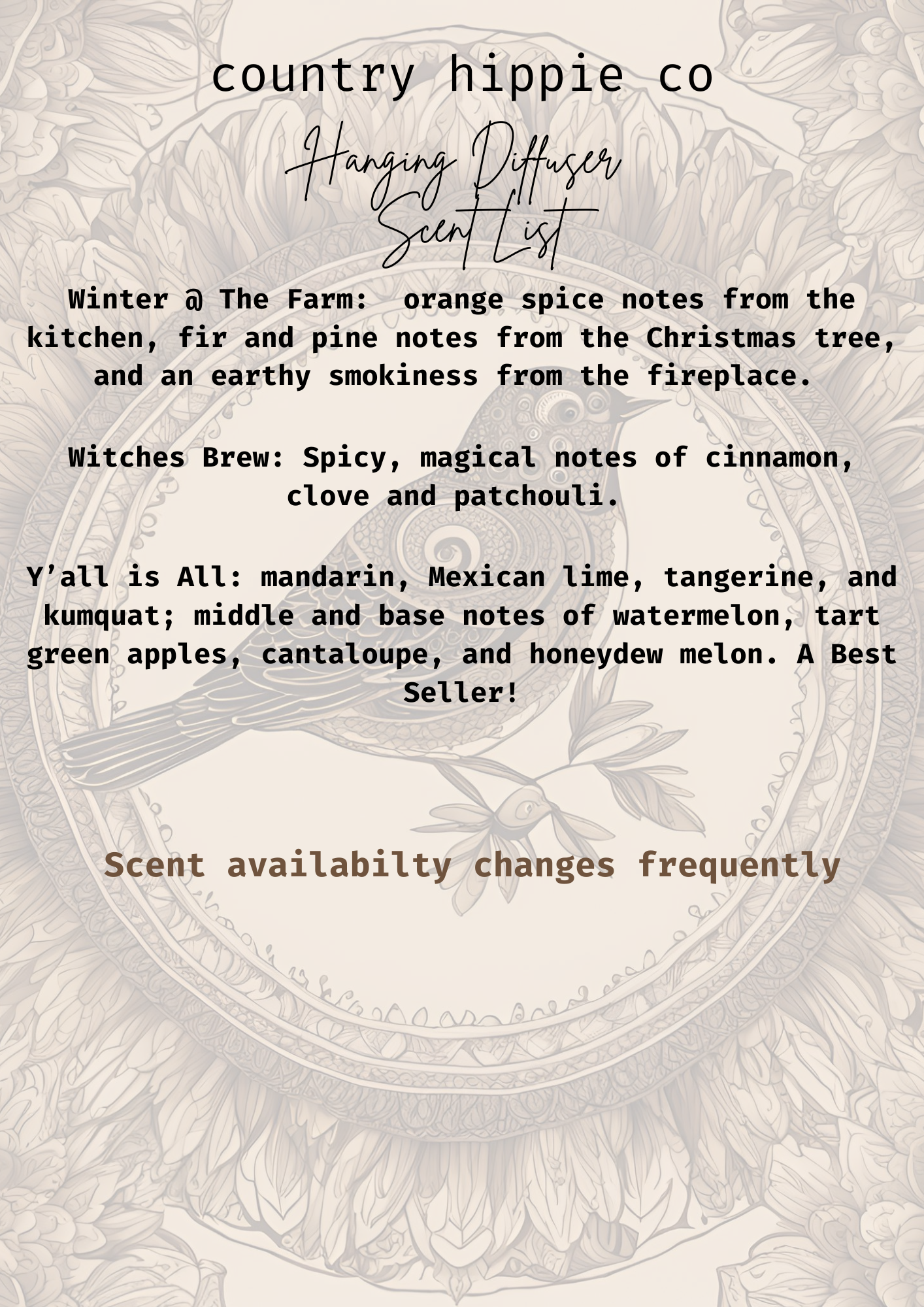 Hanging Car/Closet Fragrance Diffuser: Johnny+June