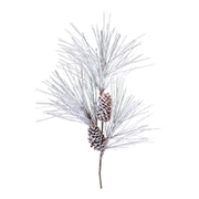 Long Needle Flocked Pine Spray 45”H PVC