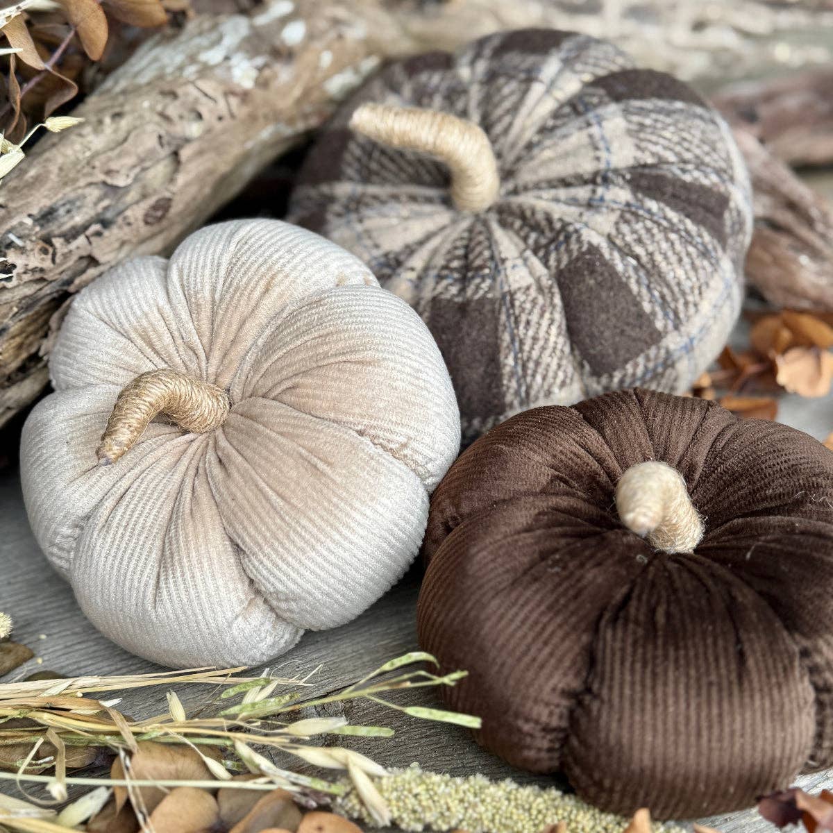 Lg Montana Plaid Pumpkin