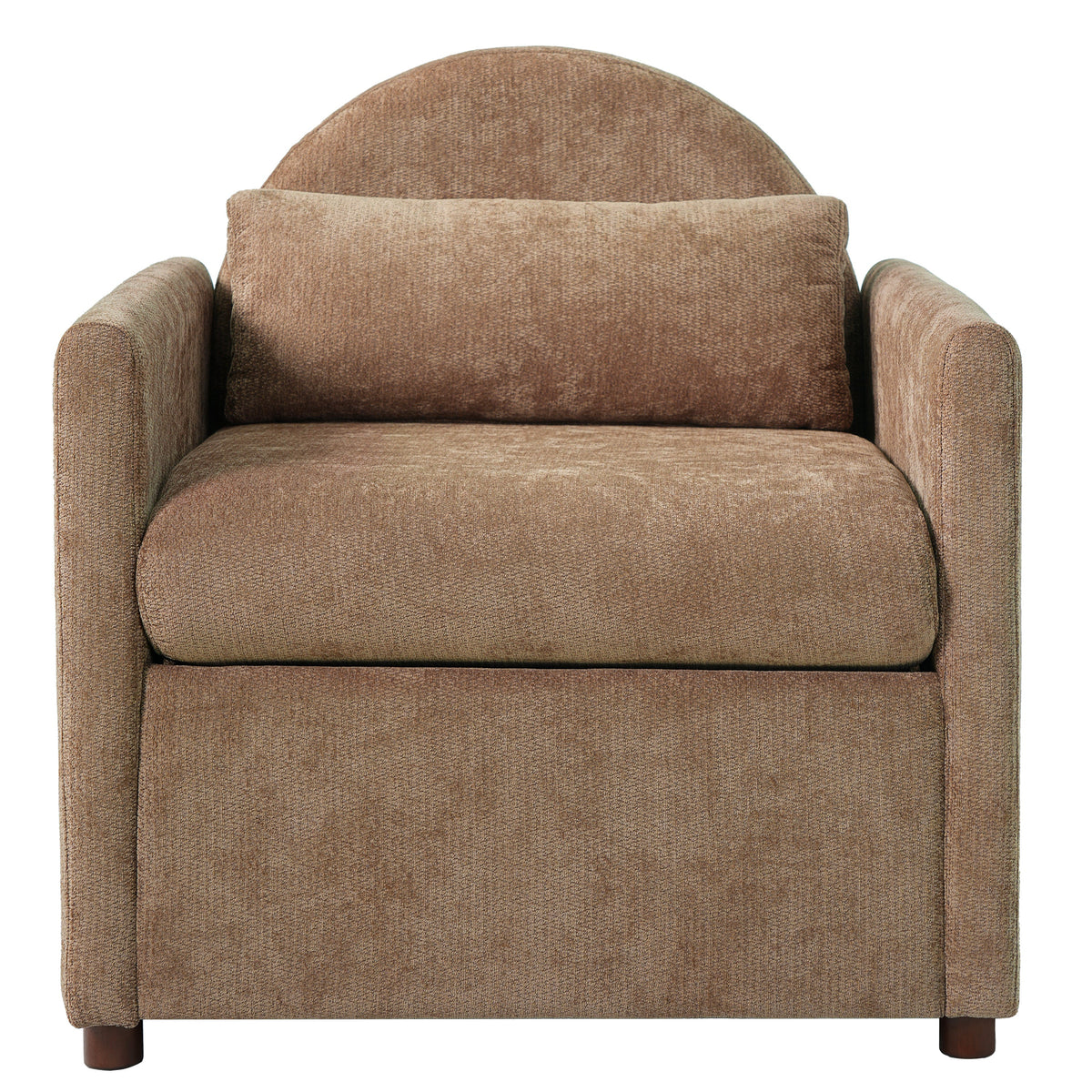 Coffee Pet Friendly Accent Chair with Hidden Pet Nook
