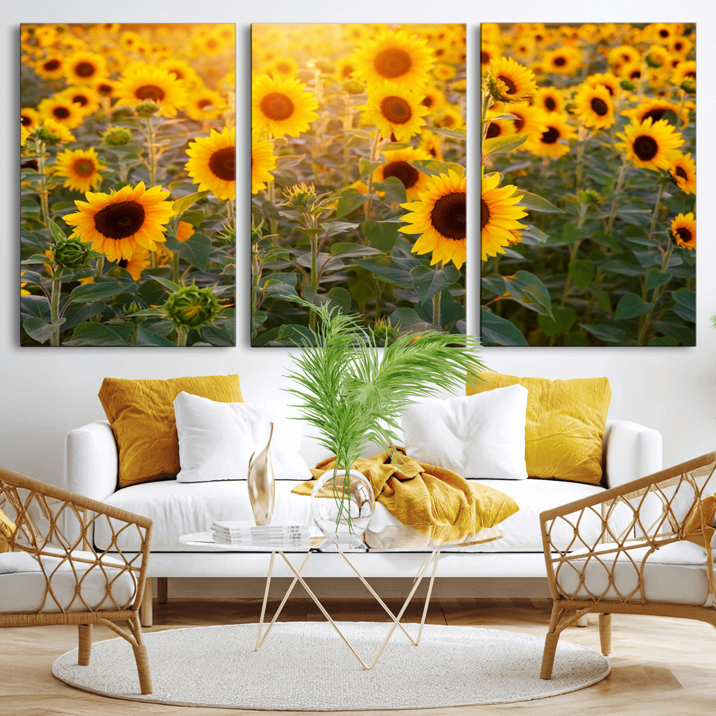 Sunflower Sunshine Wall Art Canvas Print