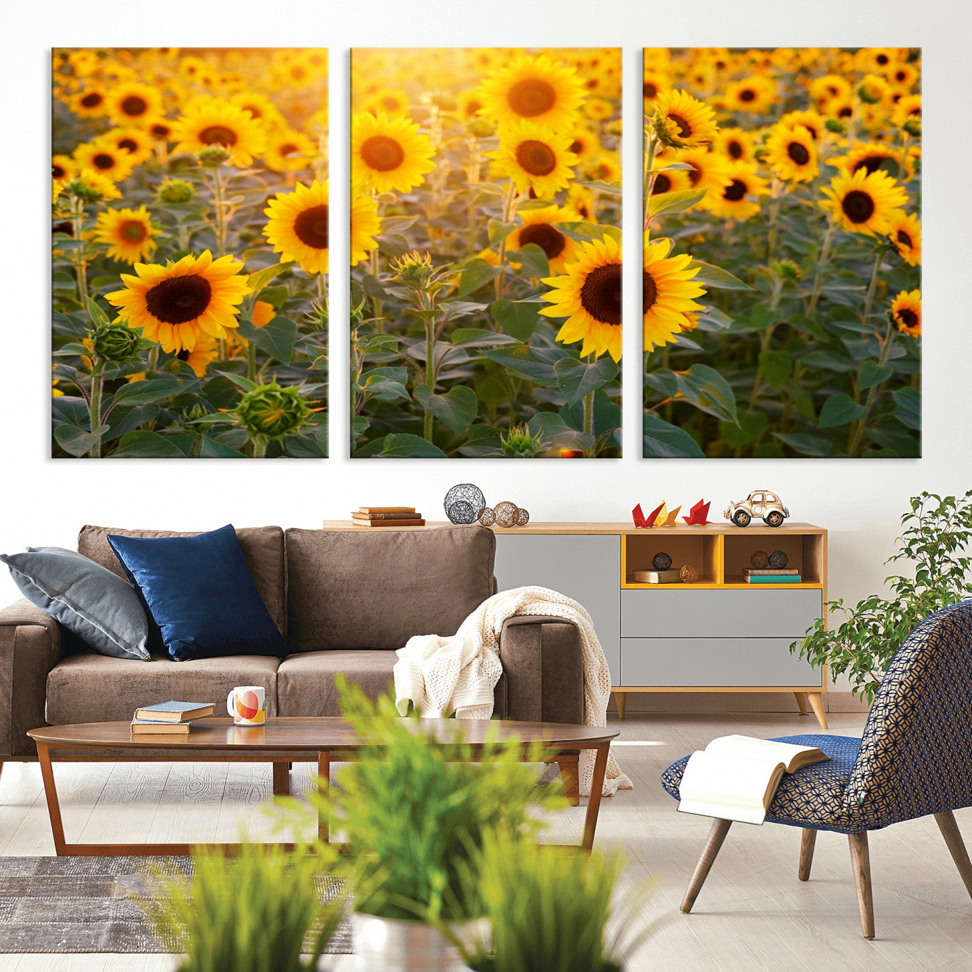 Sunflower Sunshine Wall Art Canvas Print