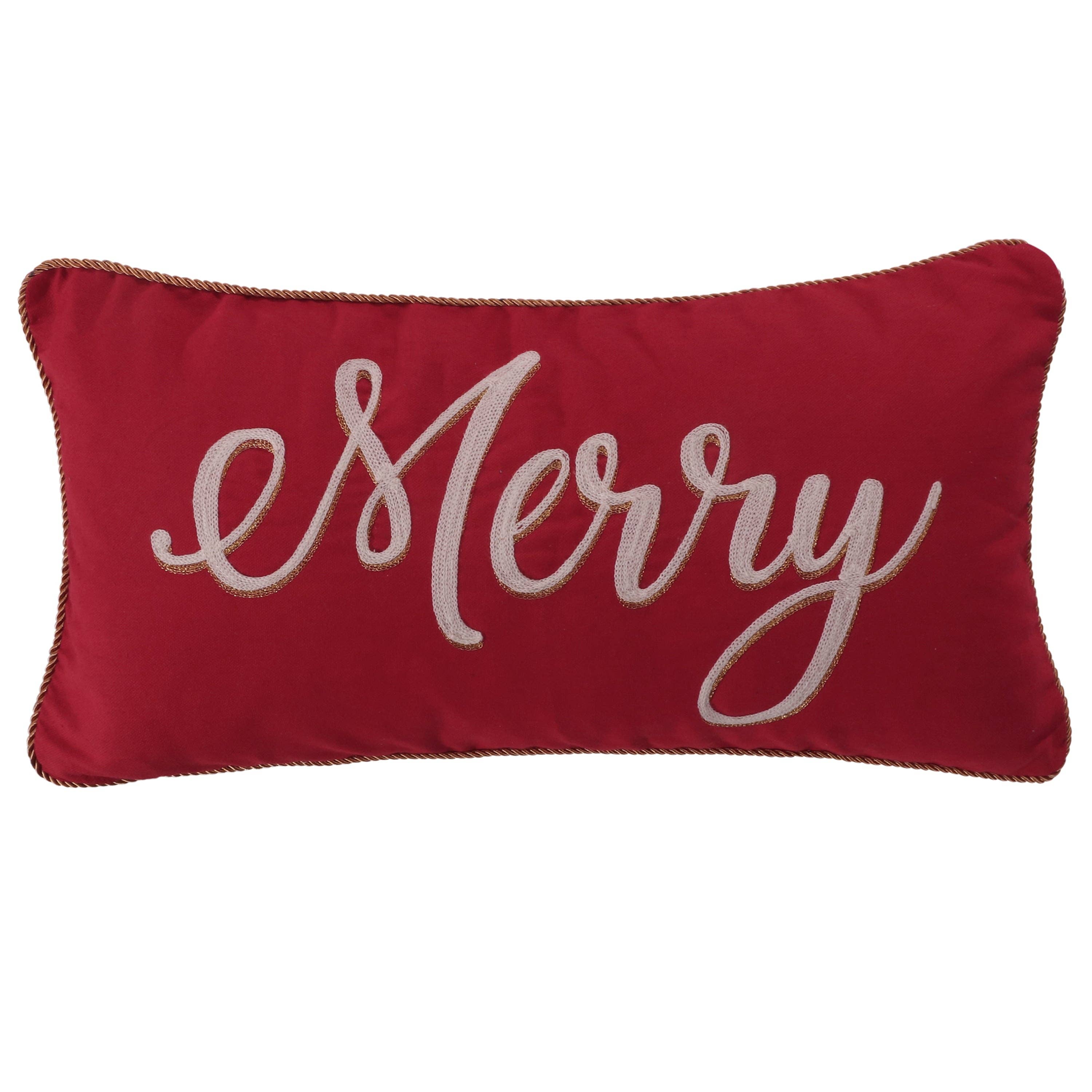 Yuletide Merry Throw Pillow